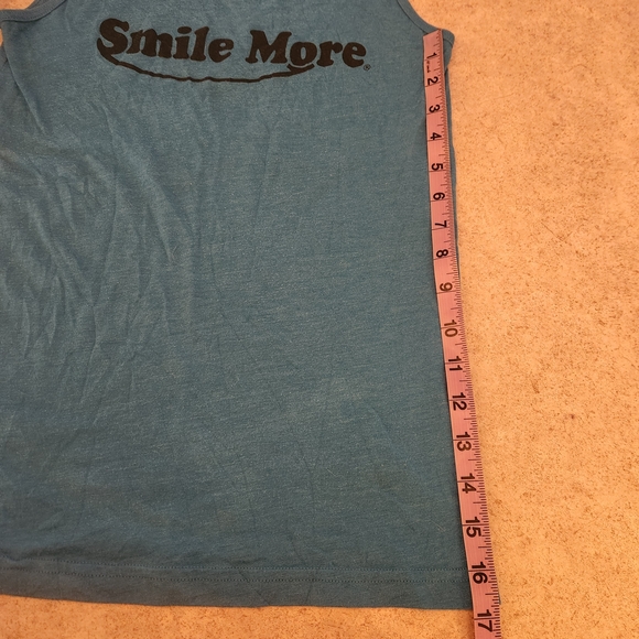 Smile More Tie-Dye Hoodie (Boys 10/12 Med) and Blue Tank Top (Womens xxs) Set - Picture 8 of 8